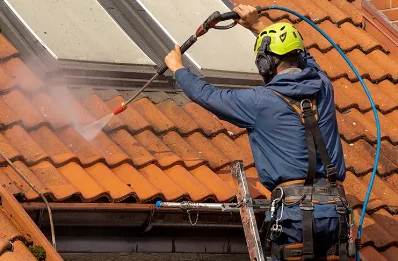 Démoussage et hydrofuge de toiture à Eclassan